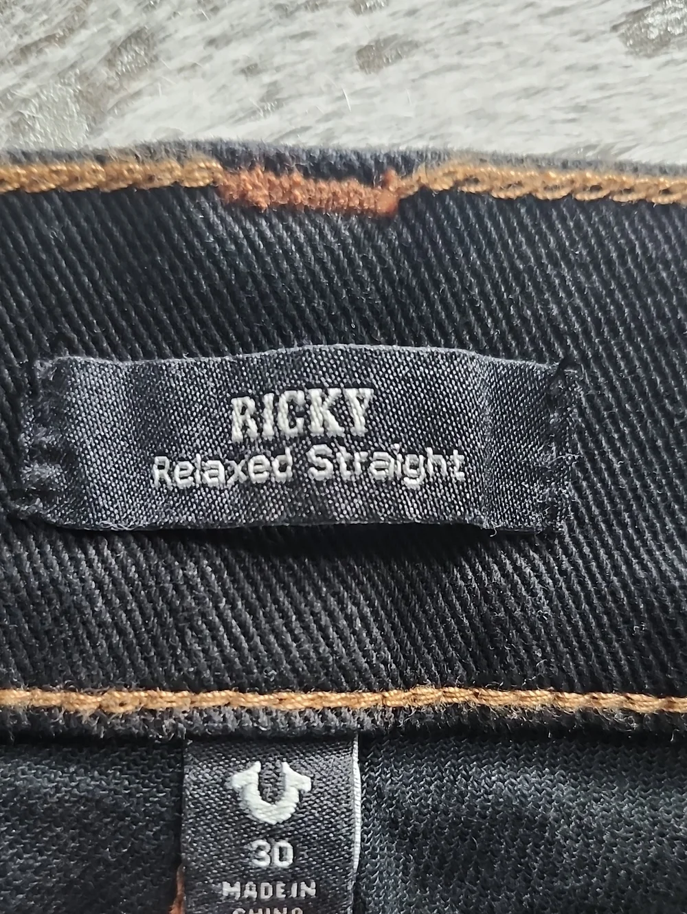 True Religion Ricky Frayed Hem Shorts Black Sz30 Flap Pocket